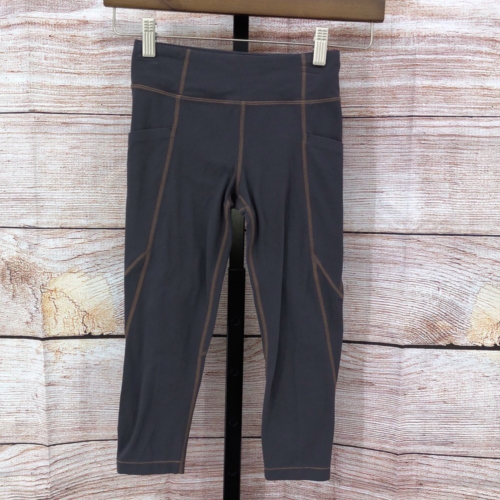 Athleta Girl Grey  Stash Your Treasures Leggings with Pockets Size M